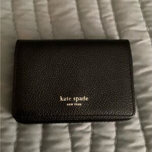 Kate Spade Black Leather Card Holder